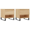 Image de vidaXL Tables basses 2 pièces chêne Sonoma 50x46x50 cm bois composite