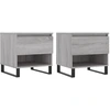 Image de vidaXL Tables basses 2 pcs. Gris Sonoma 50x46x50 cm Bois composite