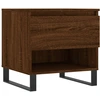Image de vidaXL Table basse marron imitation chêne 50x46x50 cm Bois composite