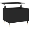 Image de vidaXL Table basse noire 60x44,5x45 cm Bois composite