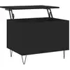 Image de vidaXL Table basse noire 60x44,5x45 cm Bois composite