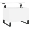 Image de vidaXL Table basse blanche 60x44,5x45 cm Bois composite