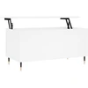 Image de vidaXL Table basse blanche 90x44,5x45 cm Bois composite