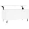 Image de vidaXL Table basse blanche 90x44,5x45 cm Bois composite