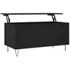 Image de vidaXL Table basse noire 90x44,5x45 cm Bois composite