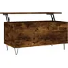Image de vidaXL Table basse chêne fumé 90x44,5x45 cm Bois composite