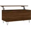 Image de vidaXL Table basse marron imitation chêne 90x44,5x45 cm Bois composite