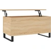 Image de vidaXL Table basse en chêne Sonoma 90x44,5x45 cm Bois composite