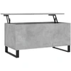 Image de vidaXL Table basse gris béton 90x44,5x45 cm Bois composite