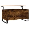 Image de vidaXL Table basse chêne fumé 90x44,5x45 cm Bois composite