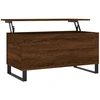 Image de vidaXL Table basse marron imitation chêne 90x44,5x45 cm Bois composite