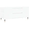 Image de vidaXL Table basse blanche 102x44,5x50 cm Bois composite