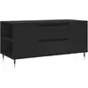 Image de vidaXL Table basse noire 102x44,5x50 cm Bois composite