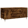 Image de vidaXL Table basse chêne fumé 102x44,5x50 cm Bois composite