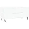 Image de vidaXL Table basse blanche 102x44,5x50 cm Bois composite