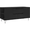 Image de vidaXL Table basse noire 102x44,5x50 cm Bois composite