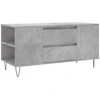 Image de vidaXL Table basse gris béton 102x44,5x50 cm Bois composite