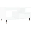 Image de vidaXL Table basse blanche 90x49x45 cm Bois composite