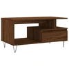 Image de vidaXL Table basse marron imitation chêne 90x49x45 cm Bois composite