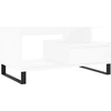 Image de vidaXL Table basse blanche 90x49x45 cm Bois composite