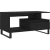 Image de vidaXL Table basse noire 90x49x45 cm Bois composite
