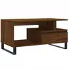 Image de vidaXL Table basse marron imitation chêne 90x49x45 cm Bois composite