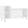 Image de vidaXL Armoire TV blanche 100x35x55 cm Bois composite