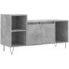 Image de vidaXL Armoire TV gris béton 100x35x55 cm Bois composite