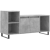 Image de vidaXL Armoire TV gris béton 100x35x55 cm Bois composite