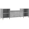 Image de vidaXL Armoire TV gris béton 160x35x55 cm Bois composite