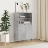 Image de vidaXL Highboard gris béton 60x36x110 cm Bois composite