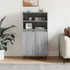 Image de vidaXL Highboard Gris Sonoma 60x36x110 cm Mat ©riau d ©riv © du bois