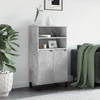 Image de vidaXL Highboard gris béton 60x36x110 cm Bois composite
