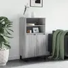 Image de vidaXL Highboard Gris Sonoma 60x36x110 cm Matériau dérivé du bois