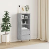 Image de vidaXL Highboard gris béton 40x36x110 cm Bois composite