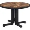 Image de vidaXL Table basse ronde Ø55x40 cm Bois massif recyclé Teck