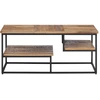 Image de vidaXL Table basse 90x50x39 cm Bois massif recyclé teck