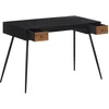Image de vidaXL Bureau 117x56,5x75 cm Bois massif recyclé teck