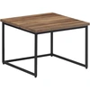 Image de vidaXL Tables de salon 2 pcs. Bois massif teck
