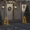 Image de vidaXL Sapin de Noël avec piquet de terre et 80 LED 60 cm