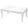 Image de vidaXL Table basse blanc brillant 100x50x42 cm Bois composite