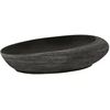 Image de vidaXL Vasque à poser Gris et noir Ovale 59x40x14 cm Céramique