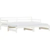 Image de vidaXL Lit de jour extensible Blanc 90x200 cm Pin massif