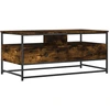 Image de vidaXL Table basse chêne fumé 100x51x45 cm bois composite