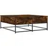 Image de vidaXL Table basse chêne fumé 100x99x40 cm bois composite