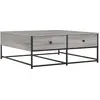 Image de vidaXL Table basse Gris Sonoma 100x99x40 cm Bois composite