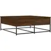 Image de vidaXL Table basse marron imitation chêne 100x99x40 cm Bois composite