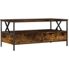 Image de vidaXL Table basse chêne fumé 100x51x45 cm bois composite