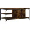 Image de vidaXL Table basse chêne fumé 100x50x45 cm bois composite