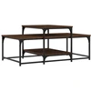Image de vidaXL Table basse marron imitation chêne 102x60x45 cm Bois composite